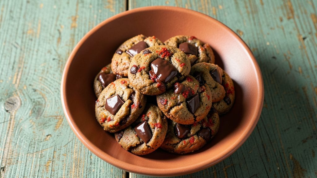 Chili Chocolate Cookies Recipe: Spiced Molten Hearts With Crunchy Chocolate Bites