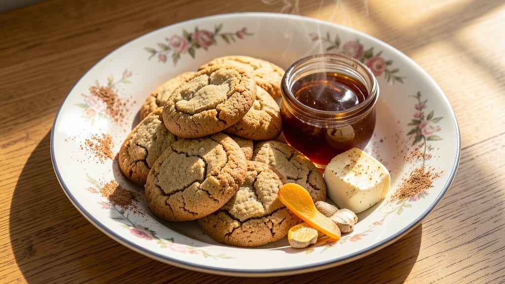 Old-Fashioned Biscuit or Cookie Recipe Using Ginger and Karo Syrup: Spiced Syrup Swirls With Crunchy Edges