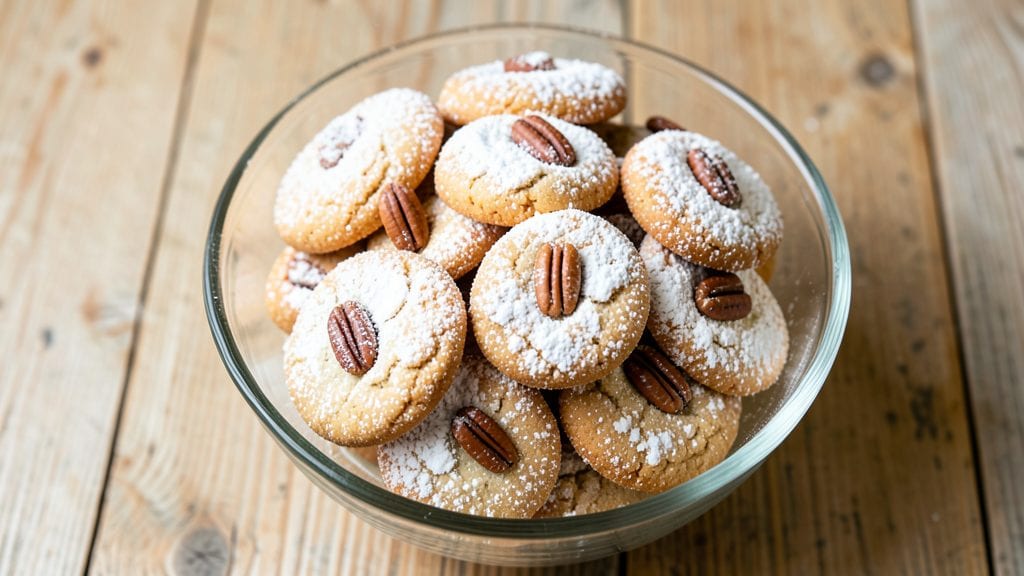 Paula Deen's Wedding Cookies Recipe: Buttery Swirls and Toasted Pecan Crowns
